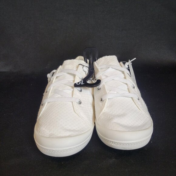 Time And Tru Women Scrunch Back Sneakers White Size 10 NWT Beach Vacation - Picture 5 of 7